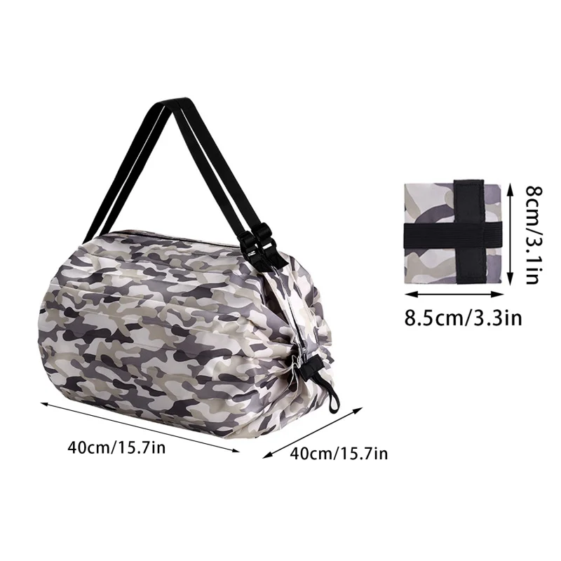 1Pcs Portable Big Folding Shopping Bag Eco-Friendly Handbag Reusable One Bag Storage Grocery Travel Foldable Bag Shoulder