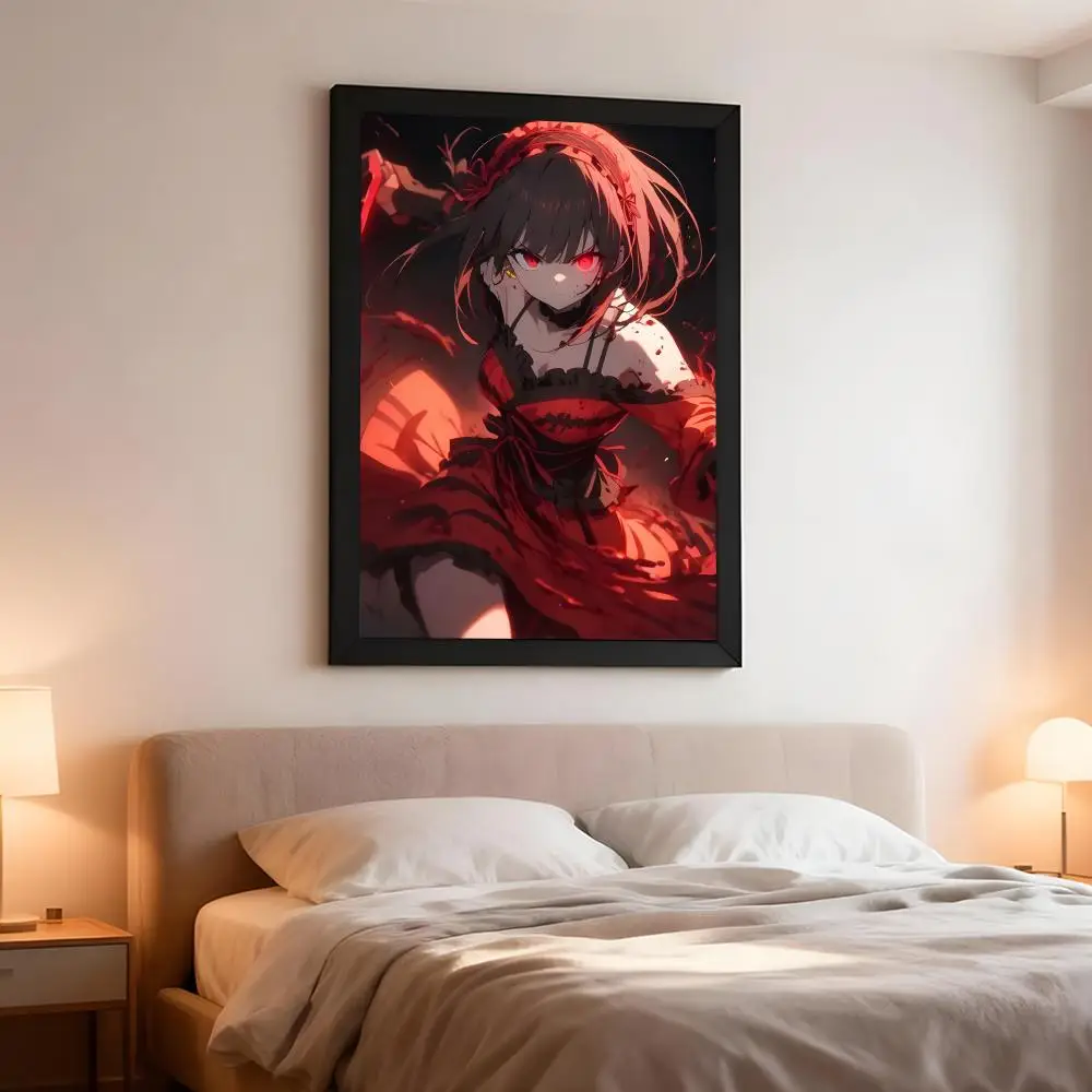 Youth Anime D-Date A Live Poster Artistic Peel-Off Wall Decor, Indoor Outdoor Home Ornament for Collectors