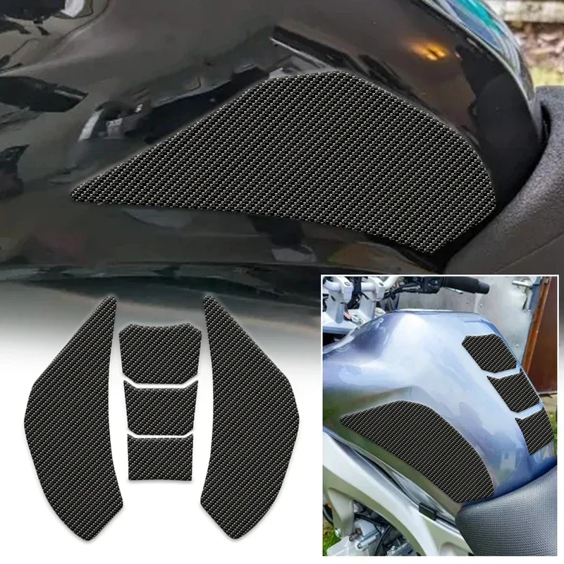 Almohadilla de tracción de tanque para YAMAHA FZ6 N/S, FZ6N FZ6S, decoración de motocicletas, Protector lateral de rodilla de Gas, pegatina antideslizante 2004-2010