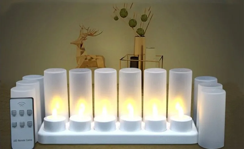 set-of-12-rechargeable-romantic-led-candles-flameless-tea-light-glow-lamp-6key-w-remote-controller-waxless-christmas-warm-white