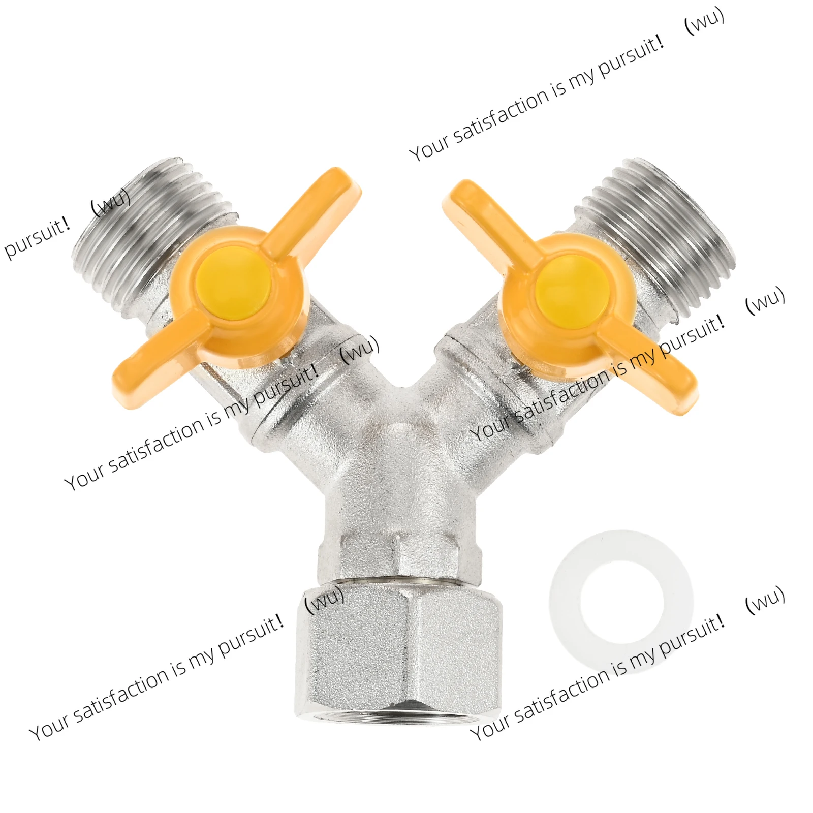 1 Pc Y-type Dual Male Threaded 3-way Switching Valve 2 Branch Faucet Branch Stop Plumbing Joints Branch Faucet Connector