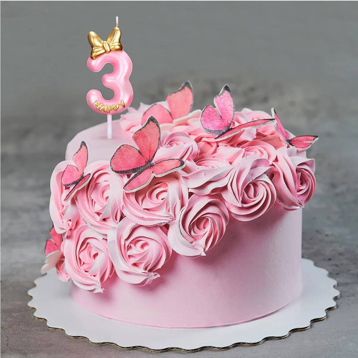 Candle Pink Birthday Candle Girl Happy Birthday Cake Topper Birthday Candle for Cake Topper Birthday  Anniversary Party Supplies
