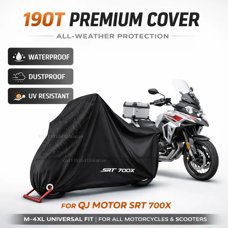 

For QJ Motor SRT 700X SRT 700X SRT 700X 190T Motorcycle Cover Waterproof Dustproof UV Protection All Season