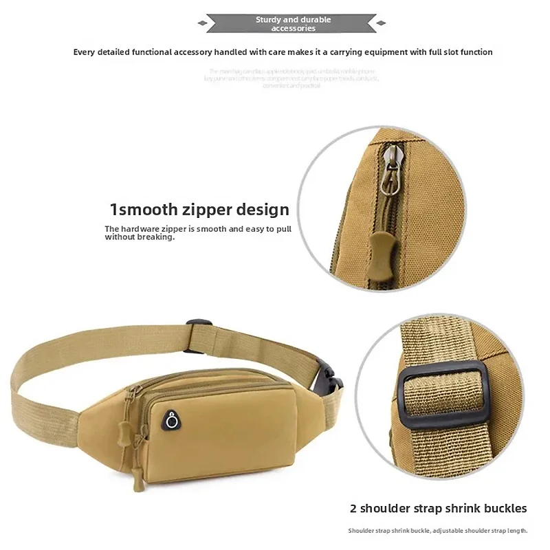 حزام كتف قابل للتعديل لركوب الدراجات في الهواء الطلق وحقيبة ظهر بكتف واحد مضادة للانزلاق وقابلة للتنفس في صالة الألعاب الرياضية والجري #4