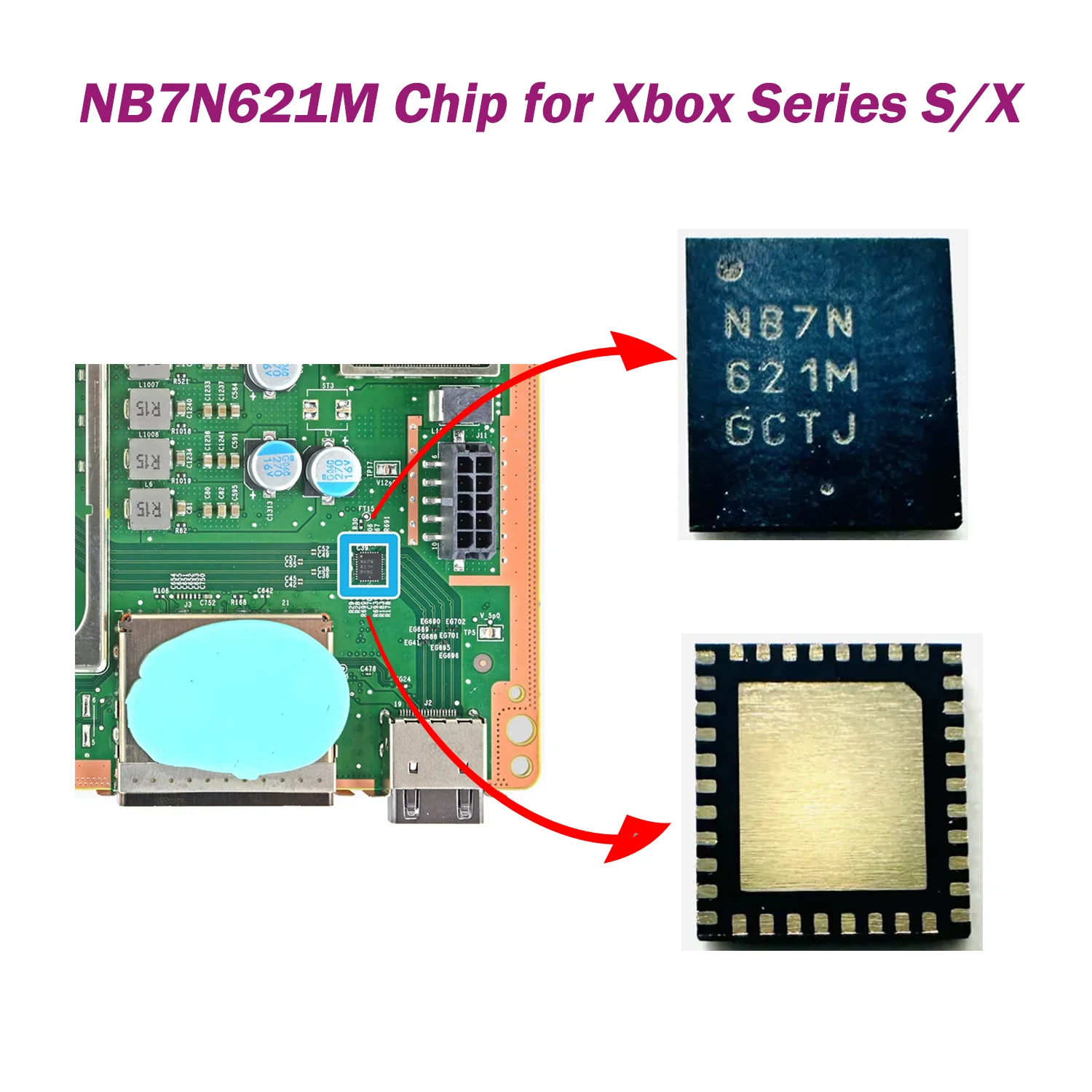 

1-10pcs for XSX XSS NB7N621M HDMI IC Chip Driver Retimer Original for Xbox Series X/Xbox Series S NB7N621M IC Chip