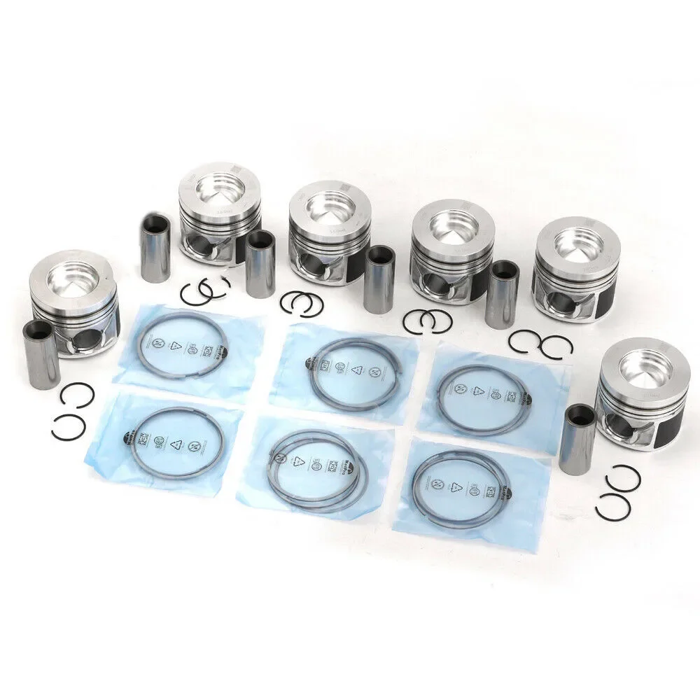 

6X Pistons & Rings Set 83.01mm Φ30mm 059107065DF 059198151N For VW Touareg Phaeton Audi A4 A5 A6 A7 A8 Q5 Q7 3.0 TDI Diesel