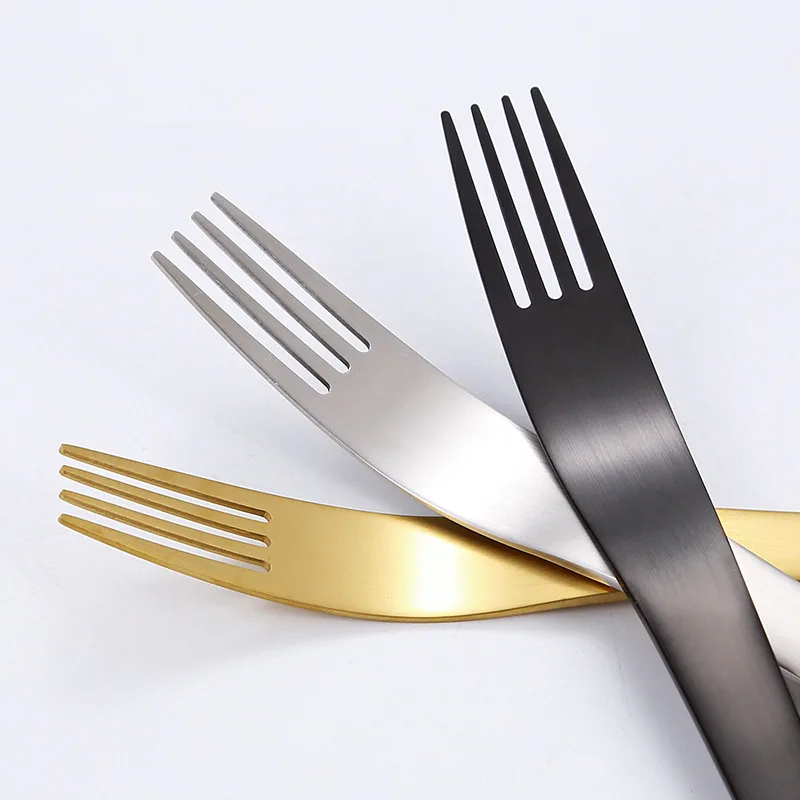 24pcs Tableware Cutlery Set Matte Black Forks Knives Spoons Dinnerware Dishwasher Safe Stainless Steel Flatware Wedding Gift