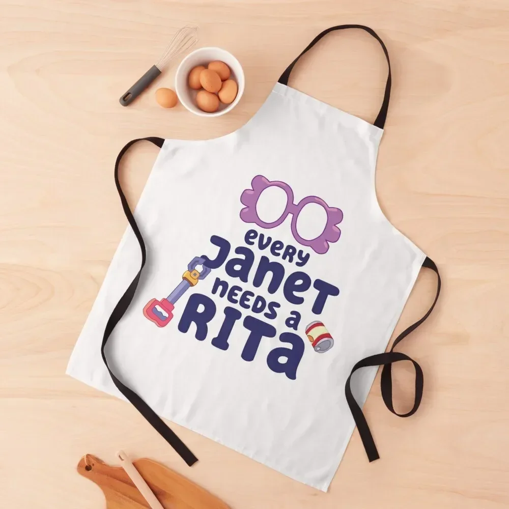 Every Janet needs a Rita Apron professional hairdressing Kitchen New 2022 Year Kitchen Things And For Home Teacher Apron