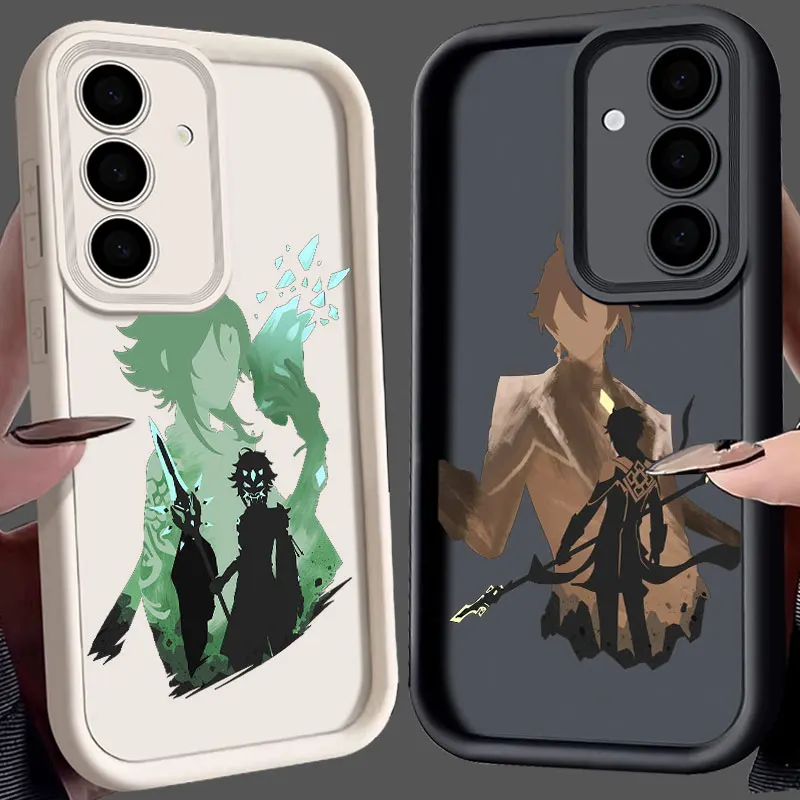 

Genshin Impact Anime Hot Game S24FE Phone Case For Samsung S25 S24 S23 Ultra 5G S22 S20 Plus S21 FE Cover Galaxy S25Ultra Funda