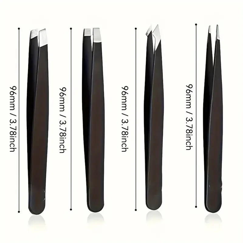 5팩 정밀 속눈썹 핀셋 - 휴일 파티 속눈썹 적용 및 인조 속눈썹 배치 키트 속눈썹 핀셋