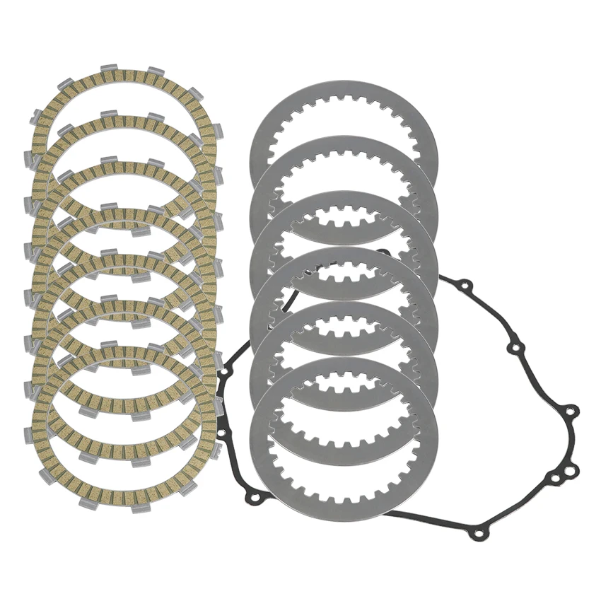 Matching of motorcycle clutch plate iron plate and gasket for Yamaha MTT690 MT07 MT-07 ABS Tracer XSR700 OEM:5TG-16321-00