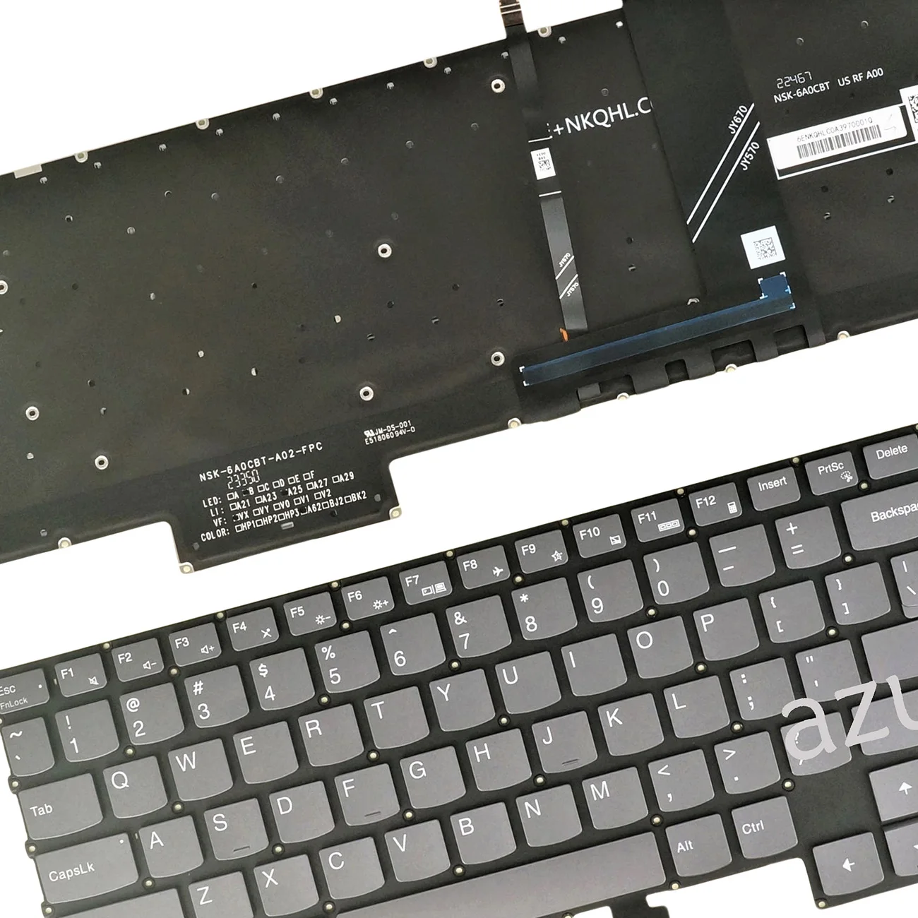White Backlit Keyboard for Lenovo Legion 5 Pro 16ACH6, 5 Pro 16ACH6H ,5 Pro 16ITH6, 5 Pro 16ITH6H 82JS 82JQ 82JF 82JD US Nordic