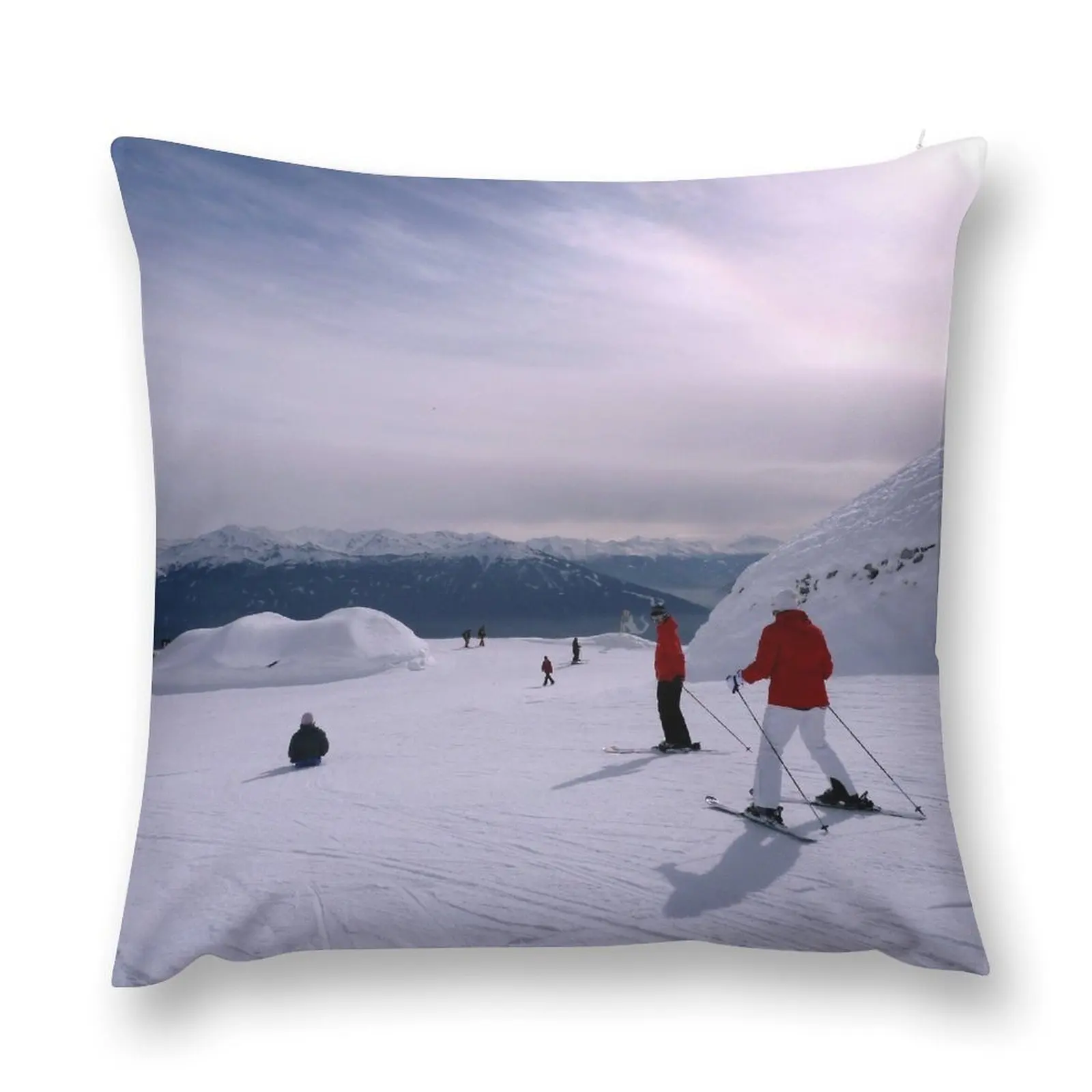 Ski slopes, Innsbruck Throw Pillow Cushions For Sofa Ornamental Pillow pillow