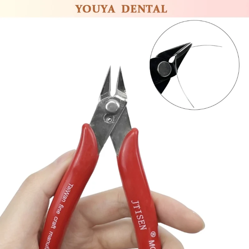 1pcs Oblique Mouth Pliers Micro Wire Cutting Machine Precision Electronic Flat Mouth And Side Mouth Cleaning Cutting Pliers