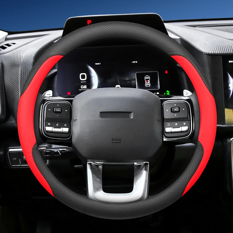 For Haval Dargo 1st Gen 2021-2024 Interior Accessories Car Steering Wheel Cover Driving Rudder Anti-slip Protective Case