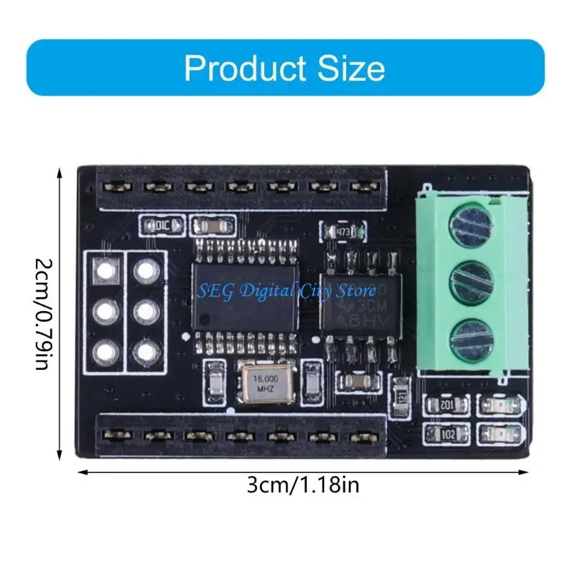 Picture 7: U75B CAN Bus Expansion Breakouts Board Integration 3 Pin Terminals Port