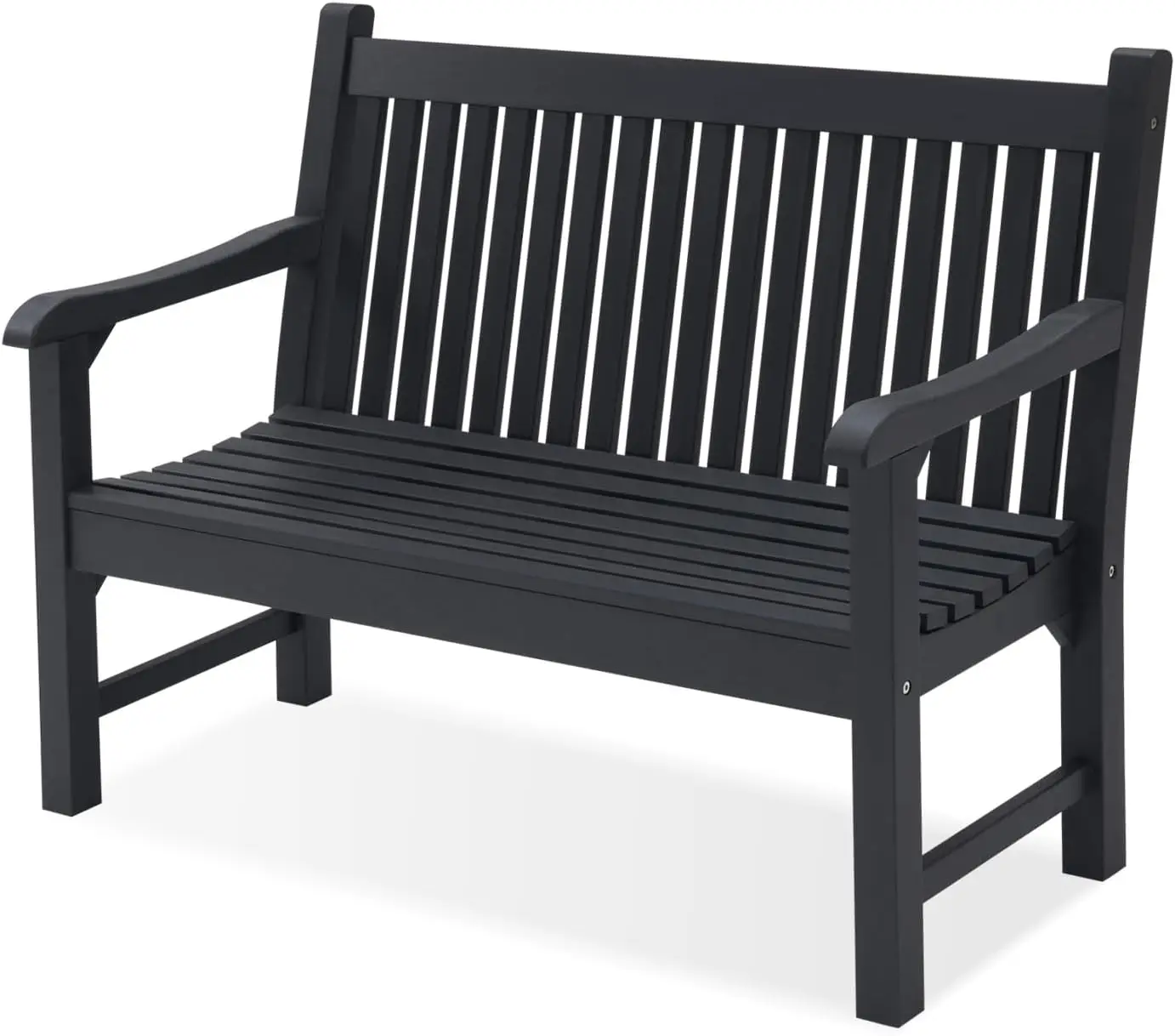 Garden Bench, 2-Person Poly Lumber Patio Bench, All-Weather Outdoor Bench That Never Rot, Memorial Bench, Suit for Garde