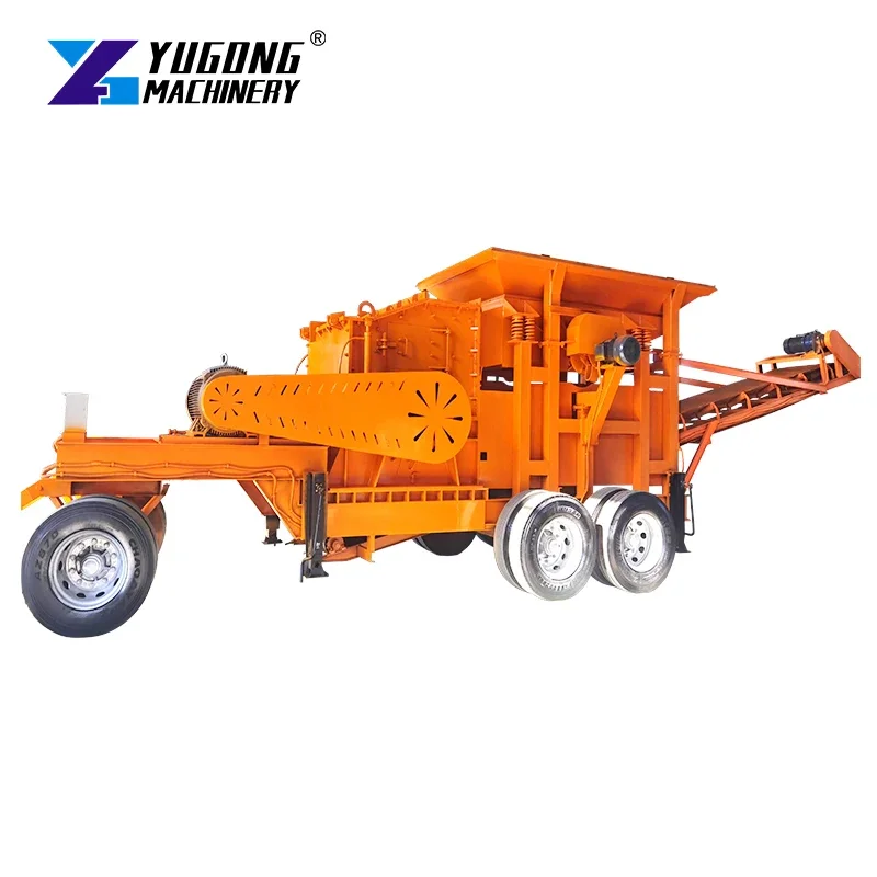 Good Quality Concrete Rock Mobile Stone Crusher Jaw Type Mobile Crushing Station Sand Making Crushing Mobile Station