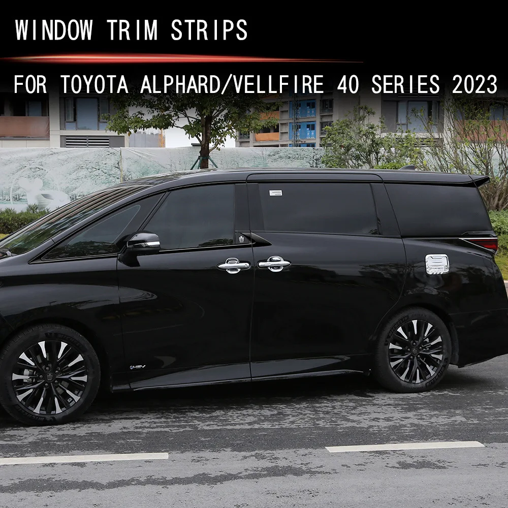

Ярко-черная накладка на окно для Toyota Alphard Vellfire 40 Series 2023 2024