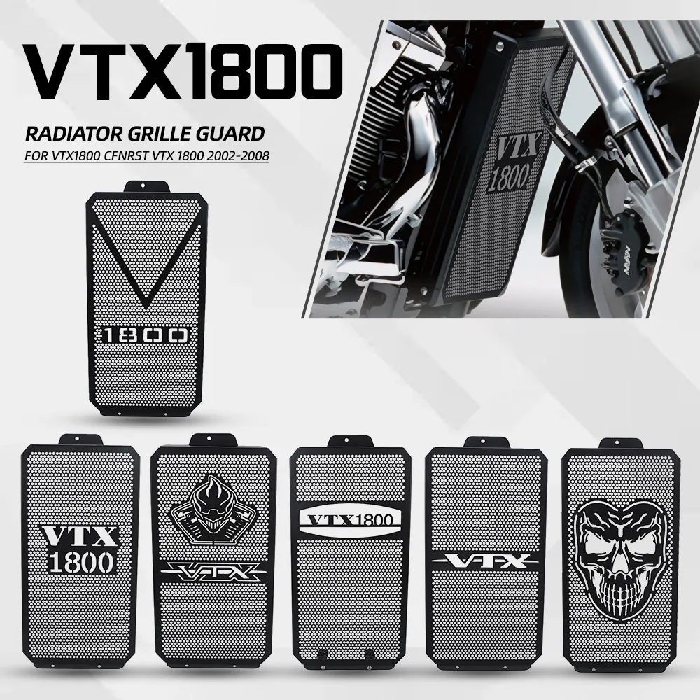 Motorcycle Aluminum Radiator Guard Grille Protector Cover FOR Honda VTX1800 CFNRST VTX 1800 2002 2003 2004 2005 2006 2007 2008