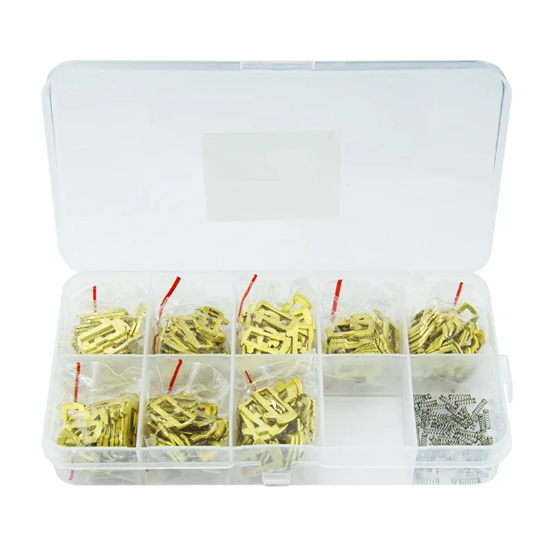 

200 шт./лот, латунь SIP22, аксессуары для ремонта автомобильных замков, язычковая стопорная пластина для автомобильного замка для Fiat 8, два типа, 25 шт., запасные части-A02G