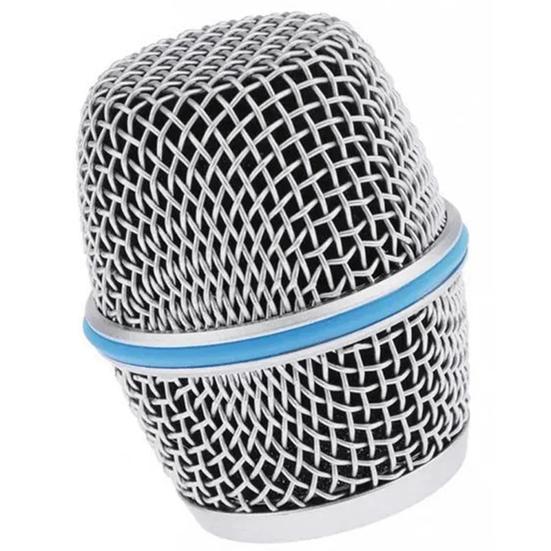 Microphone Replacement Head Steel Mesh Handheld Microphone Grill Mesh Head for Beta87A