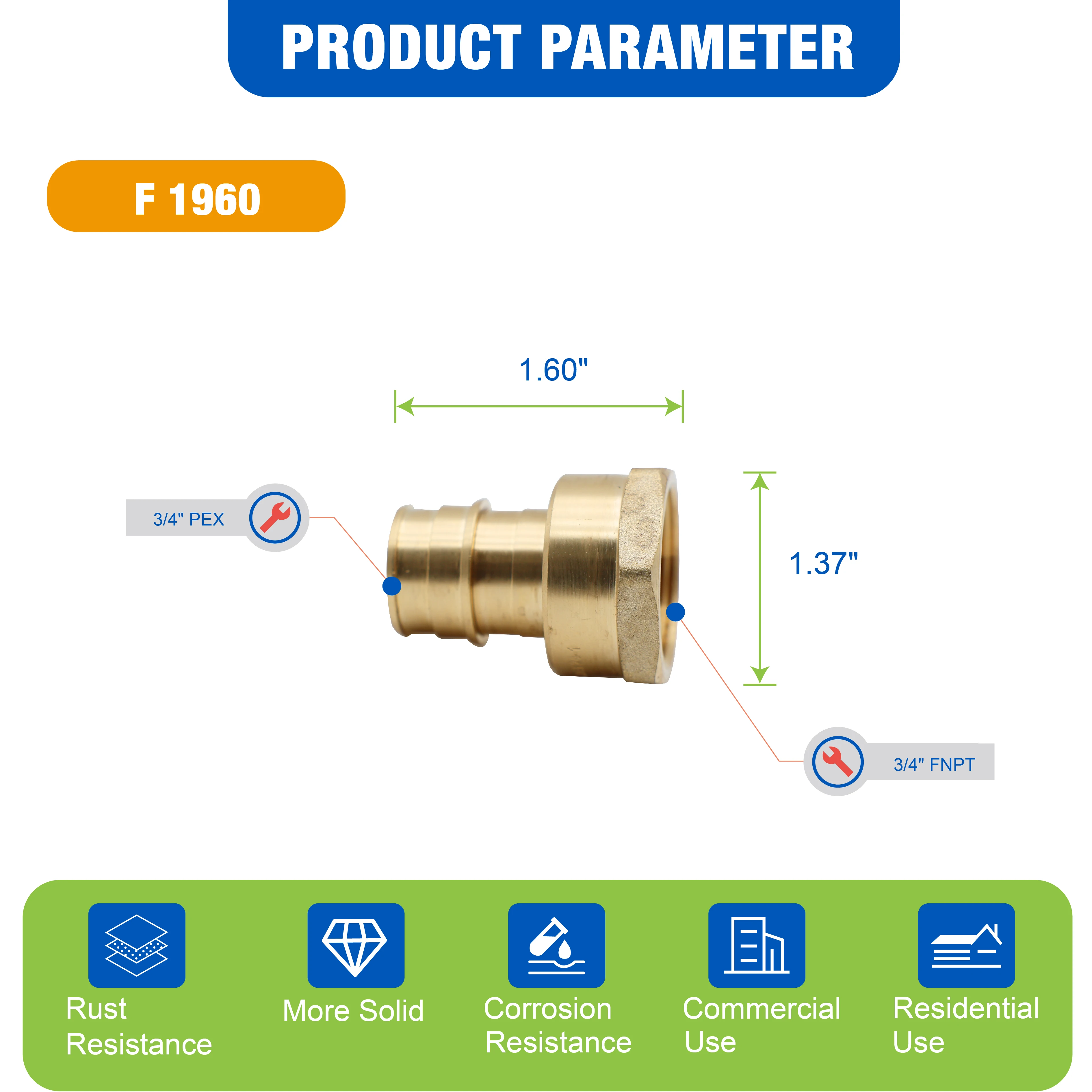 KING SMART  F1960/Wisbo/PEX A Expansion PEX 3/4