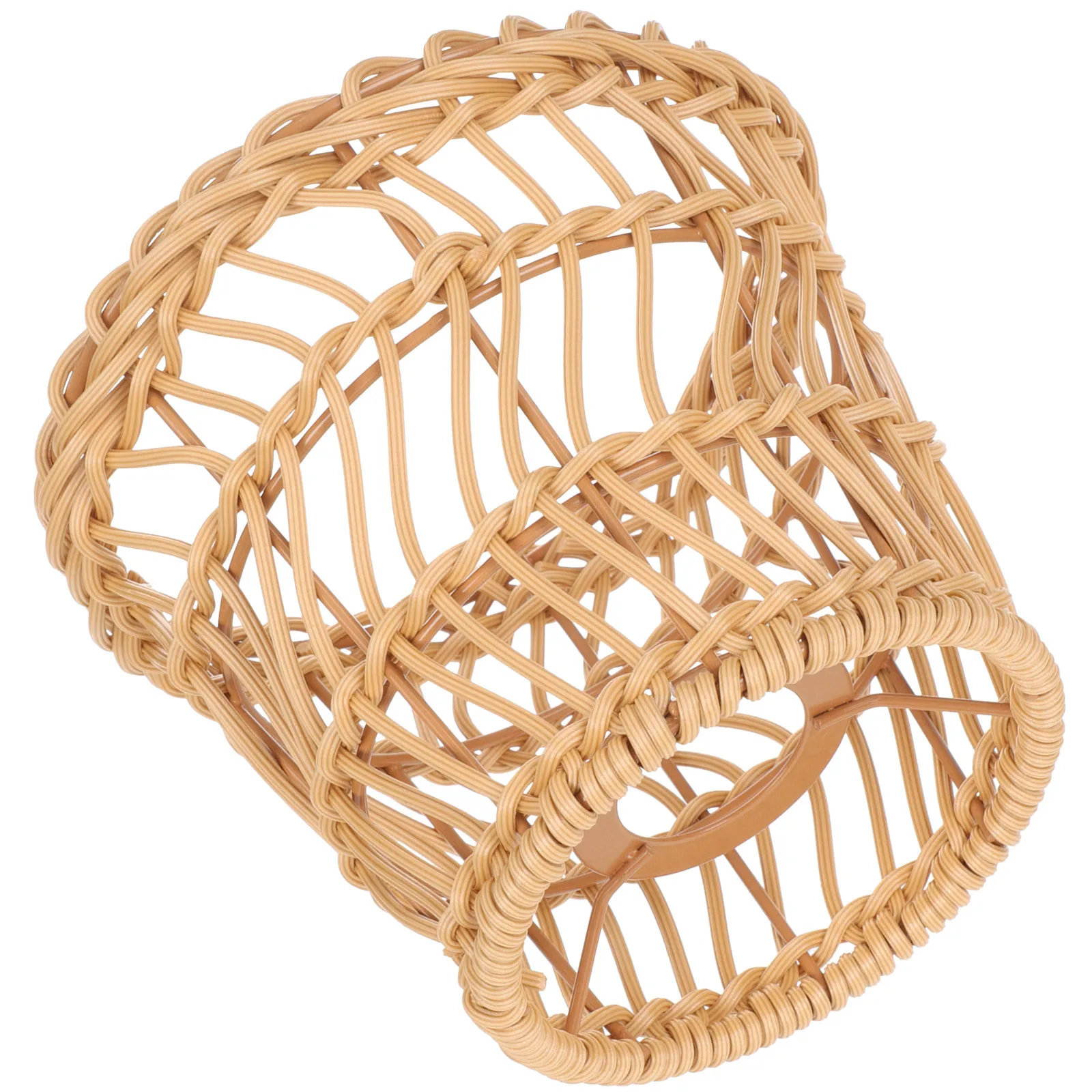 المنسوجة غطاء مصباح ريفي غطاء خفيف الدرج غرفة المعيشة ديكور المنسوجة عاكس الضوء واقية غطاء المصباح ديكور المنزل