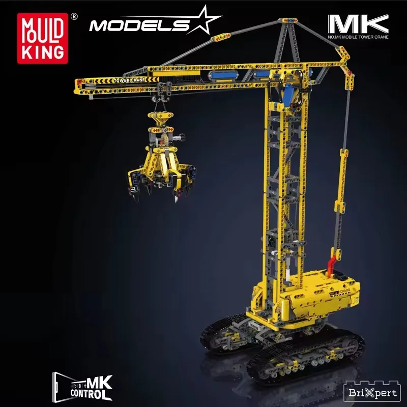 Mould King 1731PCS Technical Truck Compatible With 42042 Crawler Crane Model Building Block Bricks Remote Control Toys Kids Gift