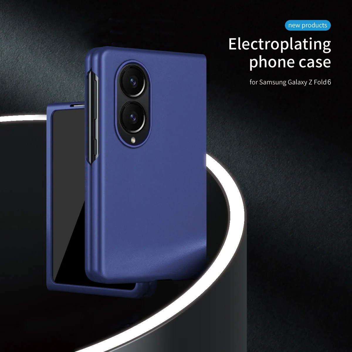 Suitable for Samsung Fold8, skin-feel PC material, fingerprint-resistant, screen and camera raised design