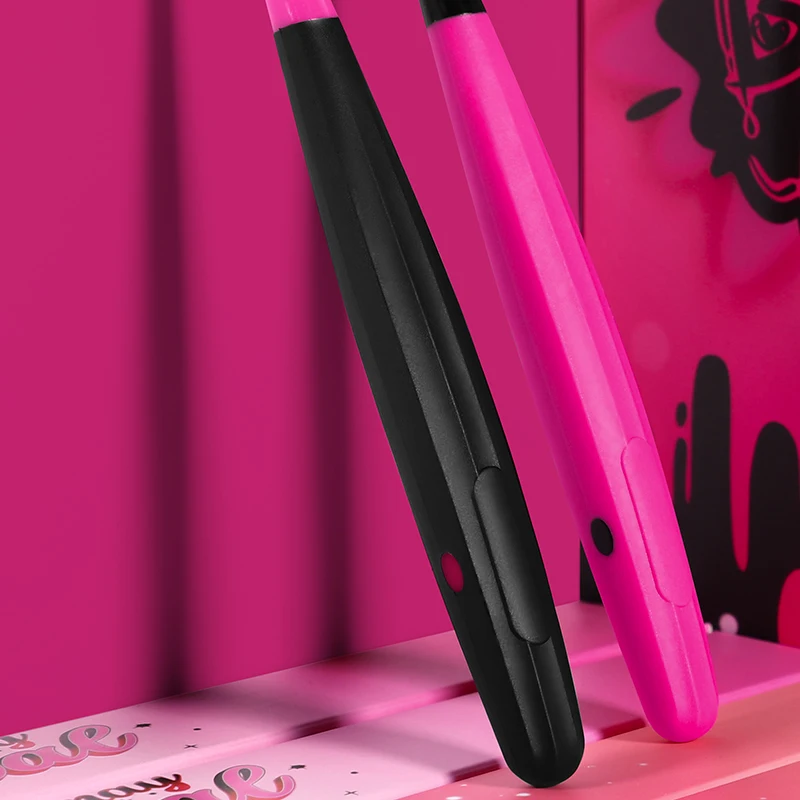 [4-Pcs Gift Boxes] Black Pink Graffiti Series Soft-bristled Toothbrush with Independent Small Box
