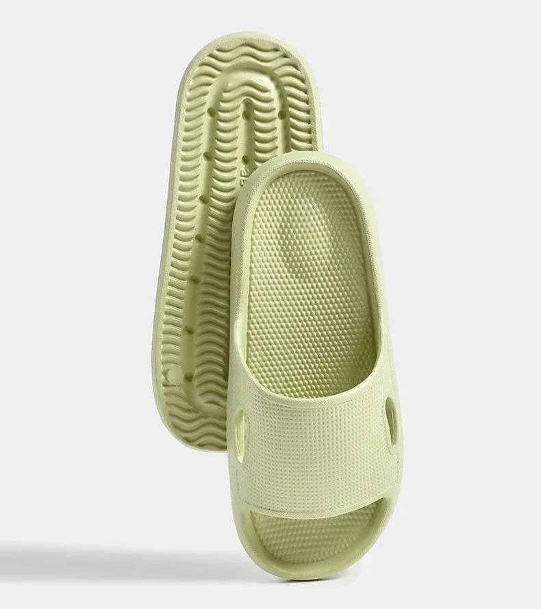 Dicke Plattform Wolke Hausschuhe EVA Weiche Sohle Kissen Rutschen Sommer Strand Flip-Flops Frauen Rutschfeste Badezimmer Hause Hausschuhe – Detail 4