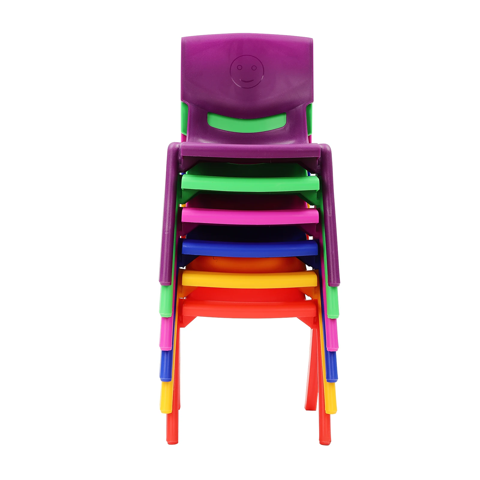 Multifunctional Stackable Chairs for Children, High Load Capacity, Space-Saving, Easy to Clean, Ideal for School, Play, and