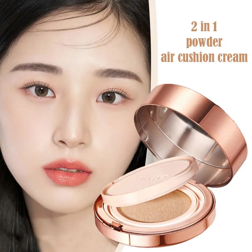 2in1 Air Cushion Bb Cream 4 Colors Fuller Coverage Compact Face Cushion Concealer Makeup Waterproof Long-lasting Y2c6