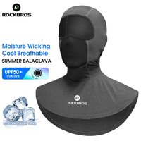 ROCKBROS Women's Men's Balaclava Summer Cycling Face Mask Neck Cover Bicycle Motorcycle Helmet Lining Ice Silk UV Protection Cap