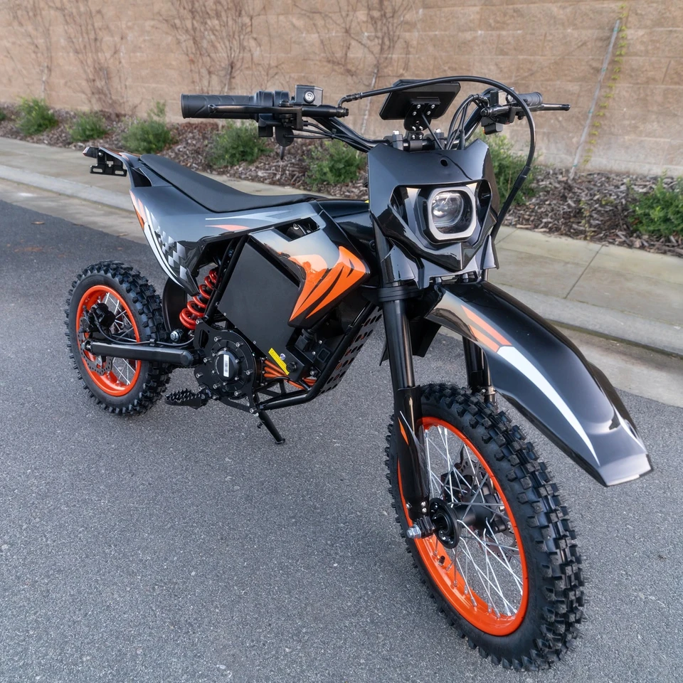 Electric Motorcycle S3 peak 4500W Motor 60V28.8AH Battery Shock mountain e bike 70km/h Sport training cycling electric dirt bike image 4