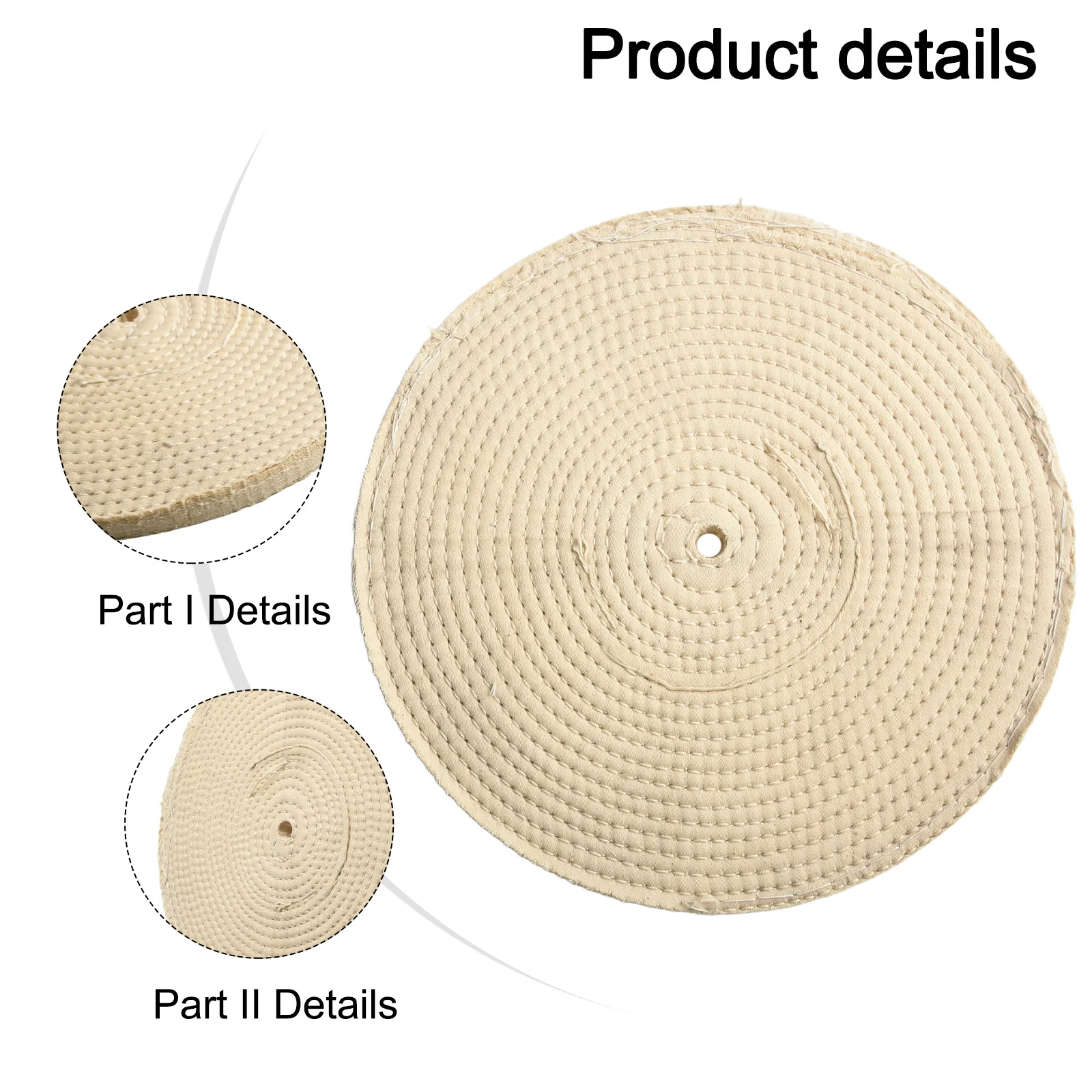 

Спиральный полировальный круг, полировальный диск, 10 дюймов, 250 мм, 50 слоев, полировка металла, сшитый стежок, хлопок, практичный, полезный