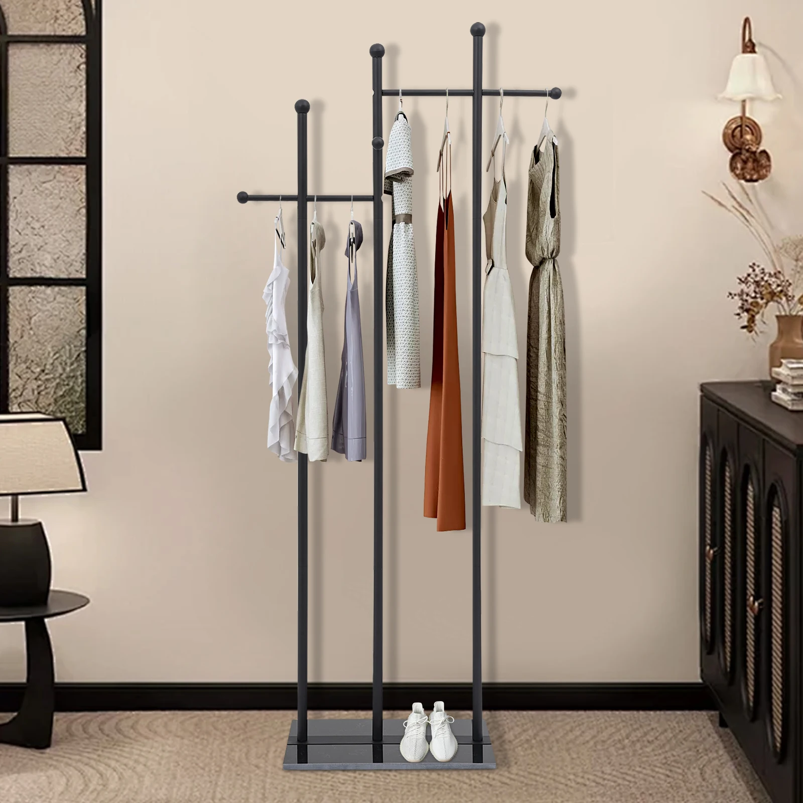 

Clothing Storage Hanger Marble Base Vertical Hanger Maximum Load Capacity of Approximately 60LBS