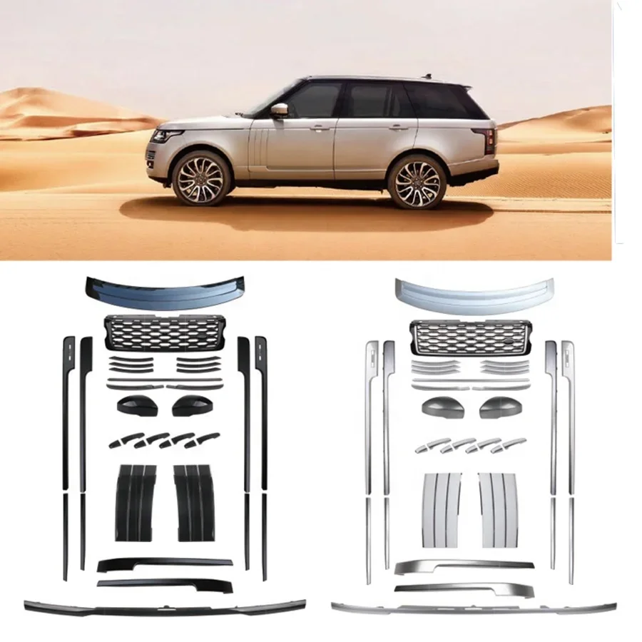 Immagine 3: Kit pannello di rivestimento Bofy con griglia nera completamente lucida per Range Rover Vogue L405 2013-2017