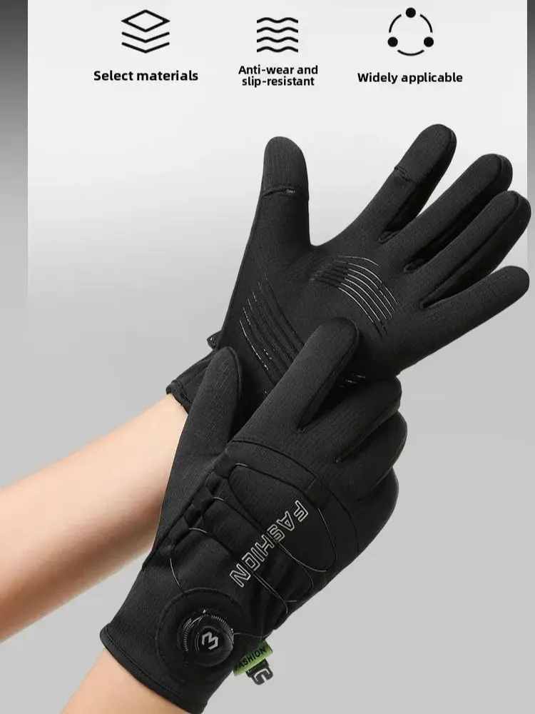 AliExpress NONE Winter Warm Gloves for Men Women Extended Thickened Windproof and Waterproof Sports Touchscreen Skiing Cycling Gloves MTB Glove