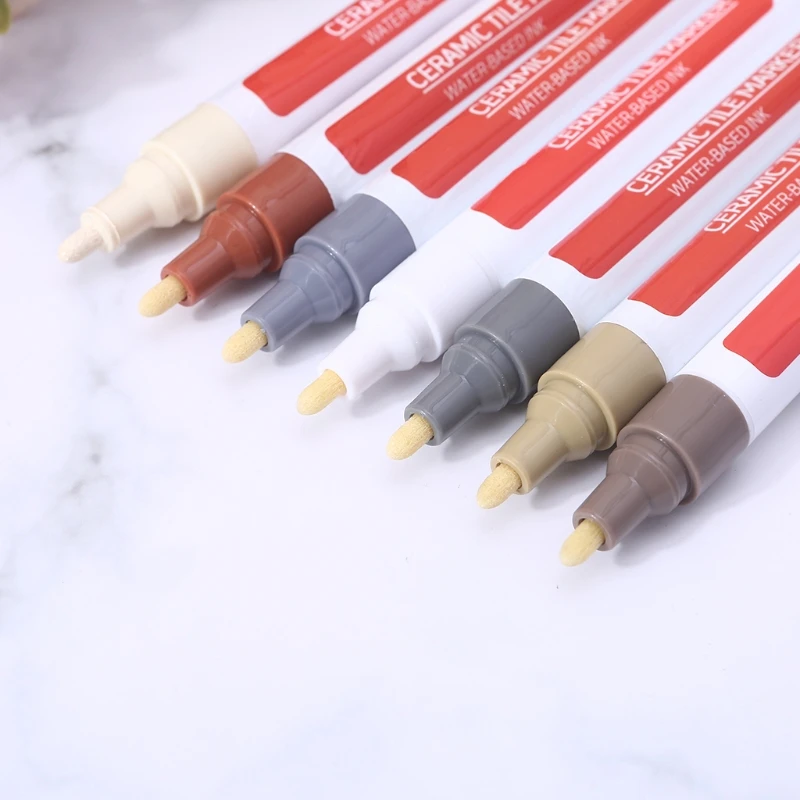 Tegelverf Marker Licht Roomwit/Wit Tegelverf Marker Tegelvoegen Pen Waterdichte Tegelvoegen Kleurstof Sealer Pen