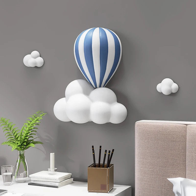 

Three-dimensional Relief Cloud Wall Hanging Resin Crafts 3D Living Room Bedroom Balloon Interior Decoration