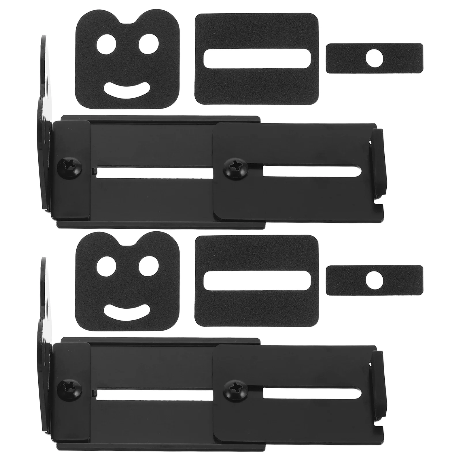 

2pcs Sound Bar Mounts Under Adjustable 3.14-5.1 Inch Depth Heavy Duty Metal Wall Mount Bracket For Small To Large Speakers