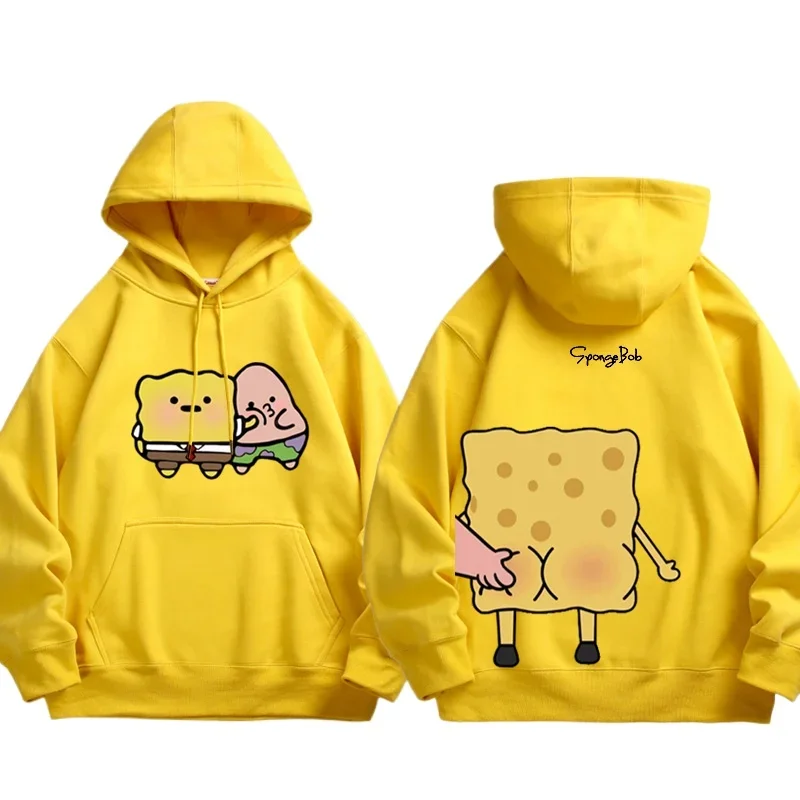 Bob Esponja SquarePants y Patrick Star dibujos animados Anime periferia padre hijo Sudadera con capucha en primavera y otoño Sudadera con capucha para padres e hijos