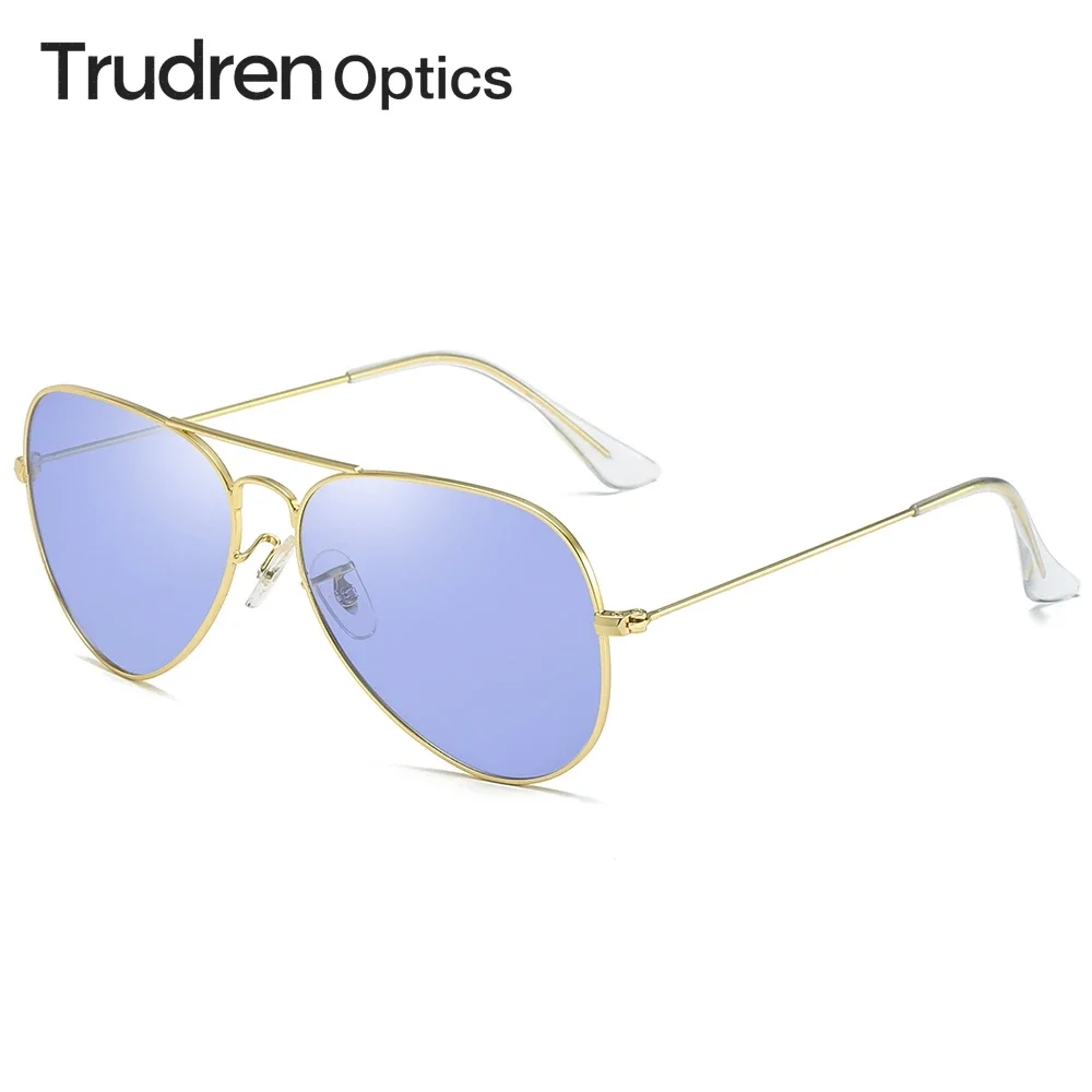 

Trudren Unisex Trendy Aviation Cloudy Sunglasses Girl Low Light Tint Ins Sun Glasses Womens Candy Color Polarized Sunglass 3025