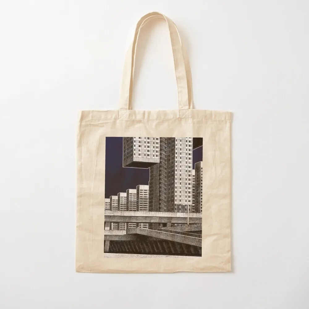 

Architectural Brutalism Tote Bag tote bag women Women's handbag Canvas Tote Bag