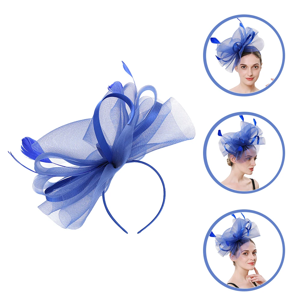 

Bridal Veil Mesh Fascinator Headb Hair Accessories Detachable Clips Elegant Fashion Banquet Dancing Prom Themed Party
