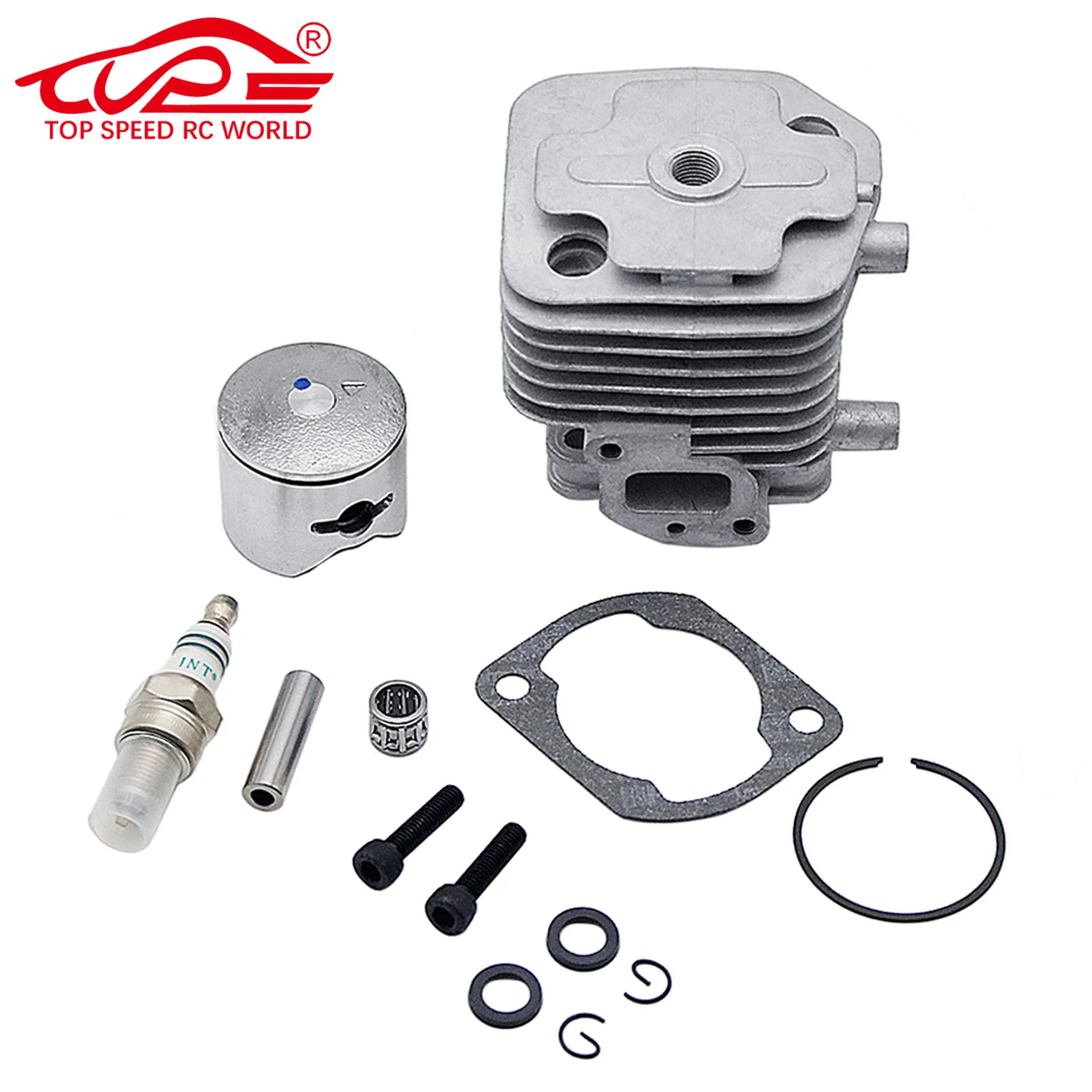 29CC 2 Hole Cylinder Set Fit for Zenoah CY Rovan TSRC XJM Engine for 1/5 HPI Rovan Kingmotor Baja Losi FG Goped Rc Car Parts