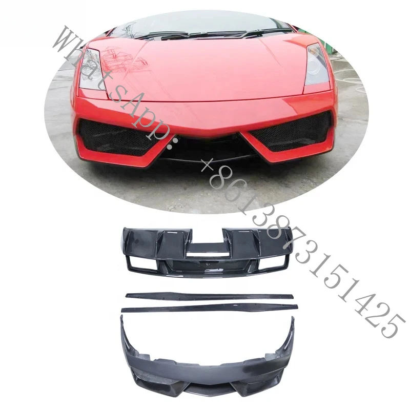 

Suitable Upgrade to LP570 DMC Style Half Carbon Fiber Front Bumper Rear Lip Bodykit LP540 LP550 LP560
