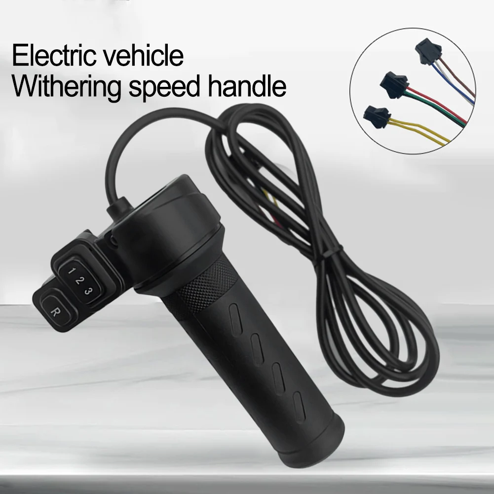 

Electric Bicycle Handle Speed Control With Switch Acceleration Handle Sleeve Circular General Handle 3speed 24-72V E-bikes Parts